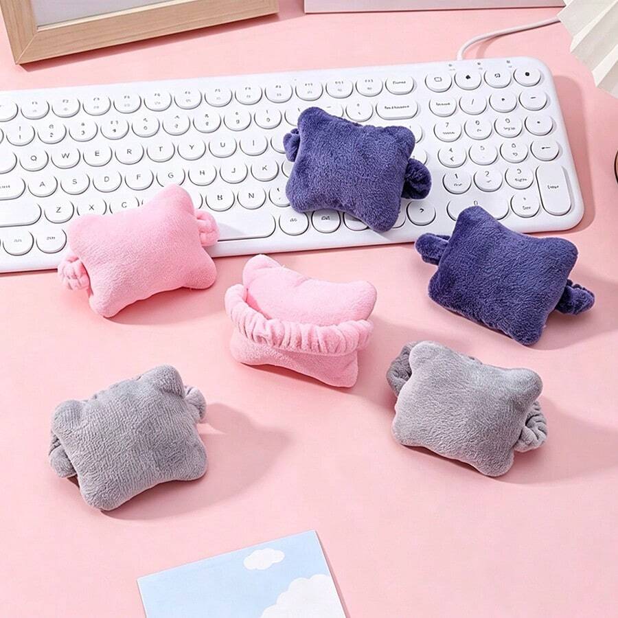 1pc Cute Computer Keyboard Wrist Rest Mouse Pad With Hand Pillow, Anti-Friction, Warmth And Ergonomic Design For Office Desk Back To School Gaming Mouse Pad Desk Accessories Office Supplies Office Desk Accessories Mousepad Mouse Pad For Desk - Multicolor - View 1