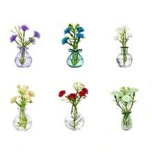 1/3/6/10-Pack Cute Mini Vase Magnets For Fridge, Tiny Ceramic & Glass Magnetic Vases For Refrigerator, Office Whiteboard And Locker, Aesthetic Flower Bud Vases Kitchen Decor, Ideal Gift For Mom & Women - one-size - View 1