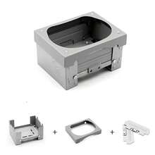 4pcs Mini Folding Camping Stove Set, Random Style, Compact Design With Wind Guard And Fuel Tray, Multi-Purpose Wood/Charcoal Stove, Suitable For Hiking, Camping, Emergency Survival, For Cooking Only, Do Not Contact Food, Suitable For Pots, Pans, Bowls - Multicolor - View 14
