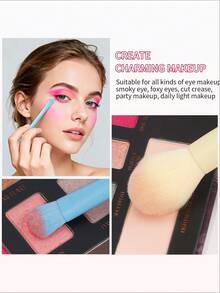 docolor 6pcs Colorful Cute Makeup Brushes Set, Portable Travel Kit With Hanging Packaging, Soft Synthetic Bristles, All-In-One Face Makeup Tools For Foundation Highlighter Contour Blush Powder Eyeshadow, Travel Essential Gentle On Skin - Multicolor - View 5