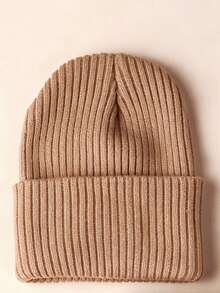 1/2PCS Kids Unisex Autumn/Winter Warm Knitted Vertical Striped Solid Color Pattern Versatile Hat & Scarf 2 Pieces Set Knitted Beanie - Vertical Stripes - View 15