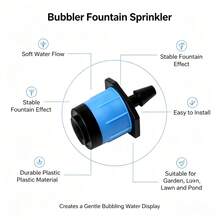 50pcs/100pcs Adjustable Flow Rate Drip Irrigation Sprinkler Heads, Micro Sprinkler Heads For Garden Potted Plants Automatic Watering - One Size - View 3