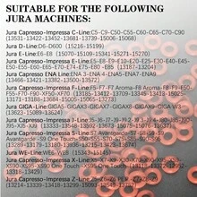 50/100pcs High Pressure Coffee Machine Sealing O-Ring Gaskets, Compatible With Most Jura C E ENA F J S Z X GIGA Series Cappuccino Coffee Machines - A - View 6