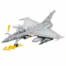 1/72 Scale Creative Military Series Model, Dassault Rafale Fighter Jet Model, Multi-Function Fighter Aircraft Toy, Christmas Gift - Multicolor - View 3