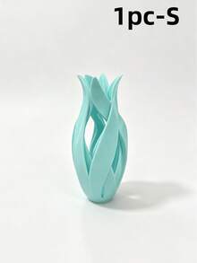 1/2pcs Creative Petal Wrapped Hollow Vase, Streamlined Artistic Floral Vessel, Desktop Dried Flower & Artificial Flower Storage Decor, Modern Luxury Style Living Room Entryway Tabletop Home Decoration Craft Vase - Bud Vase - View 16