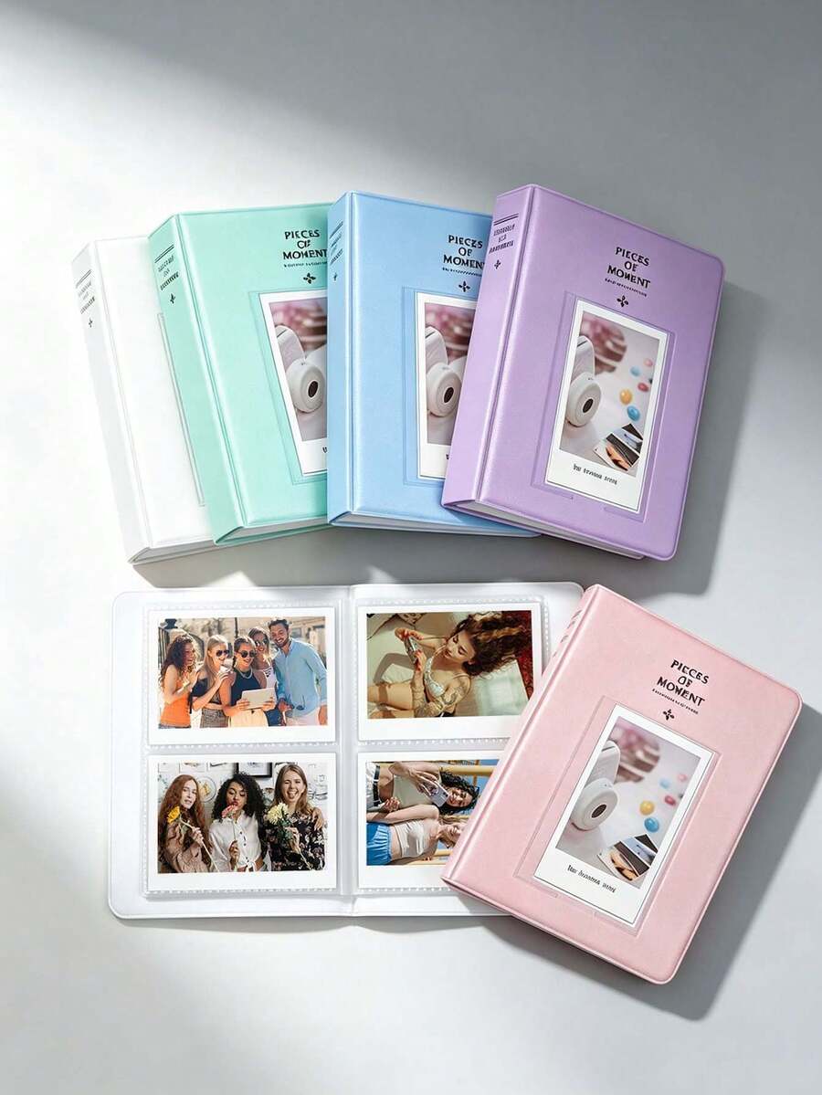 Album ảnh 64 ngăn 3 inch, bìa vân lưới kim cương, sách lưu trữ ảnh mini dạng túi cài cho thẻ Fujifilm Mini, sưu tập kỷ niệm du lịch và trưng bày hàng ngày - Xem 1