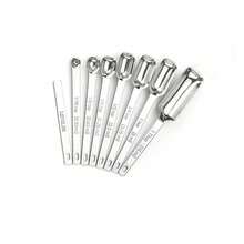 Measuring Cups And Spoons Set, Stainless Steel Measuring Cups And Spoons Set, Baking Measuring Spoons, Measuring Tools, Coffee Spoons, Seasoning Spoons, Powder Spoons, Suitable For Cooking And Baking, Dry And Liquid Use - Silver - View 12