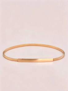 Women's Metal Waist Chain Suitable For Matching With Dresses - Gold - View 1