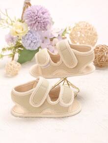 Infant Pre-Walking Shoes 0-1 Years Old Boys Casual Sandals Solid Color Breathable Comfortable Spring Daily Walking Shoes - Apricot - View 2