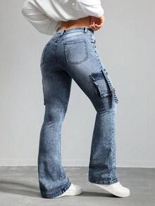 Women Jeans - Light Blue - View 6