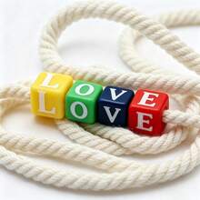 10mm Colorful English Letter Beads DIY Decorative Beads, Square Loose Beads For Necklace/Bracelet Accessories - Multicolor - View 3