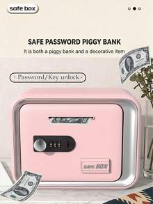 NEUSNEY Large Capacity Password Unlock Piggy Bank Children's Coin Bank Toy Home Small Coin Gift Birthday Halloween Christmas Gift Some Accessories Randomly Selected - Multicolor - View 5