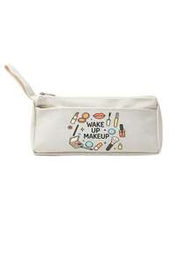 Cosmetic Bag With Cute Makeup Print Pattern. Easily Store Lipsticks, Eyeshadows, Makeup Brushes, Powder Compacts And Other Makeup Items. Convenient For Commuting And Short Trips. Double Zipper Compartments For Organized Storage, Items Are Easy To Find. Simple And Versatile, It Can Be Used As A Practical Makeup Bag, Pencil Case, Or Miscellaneous Storage Bag. A Great Storage Item For Students And Beauty-Loving Girls For Daily Outings. - Multicolor - View 17