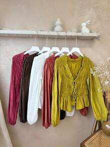 Women Tops - Rust Red - View 6