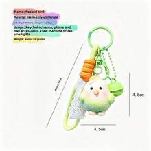 Cute Bird Shaped Keychain, Bag Charm, Car Key Chain, Phone Accessory Pendant - Multicolor - View 5