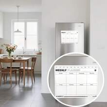 Magnetic Refrigerator Calendar, Adheres To Refrigerator Surface, Convenient For Storage And Retrieval - Weekly Planner Writing Area, Reusable Whiteboard, Suitable For Scheduling, Reminders, Shopping Lists, Functional Design | Magnetic Feature - Multiple Styles - View 4
