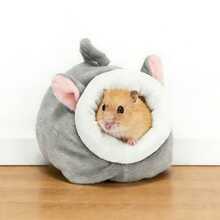 1pc Hamster Nest Sugar Glider Warm House Small Pet Cotton Nest Universal Pet House Random Color - A - View 4