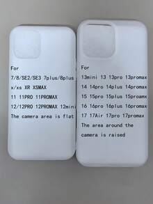 1件半透明磨砂純色防震防撞手機殼 個性化設計 適用於 iPhone 16 Pro Max 17/16/15/14/13/12/11 Air 保護殼 - 透白 - 查看 5