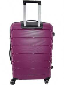 KENNETH COLE NEW YORK LIBERTY Maleta 24", Rígida PP de alta resistencia, Ligera, Expandible, Ruedas Giratorias, Candado TSA (Negro) - Morado - Ver 5
