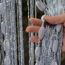 (1pc) Fashionable Beaded String Curtain Door Curtain - A - View 1