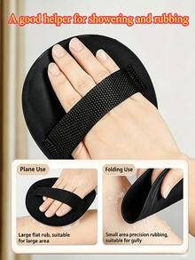 Exfoliating Body Scrub And Back Cleaning Tool, Available In Two Handle Styles, Coarse And Fine Textures To Meet Different Needs, Gently Removes Dead Skin Cells Without Pain, Suitable For Daily Bathing And Cleansing - Multicolor - View 7
