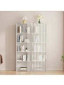1pc Multi-Functional Storage Rack, Freestanding Metal Wardrobe Organizer With Dust Cover, Suitable For Home, Office, Classroom, Dormitory, Space-Saving Bedroom Storage Unit, Christmas, Halloween Entryway Organizer - Multicolor - View 10