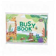 Buku Aktivitas Montessori Busy Quiet Book, Buku Aktivitas Stiker Tahan Sobek, Mainan Edukasi Pelatihan Otak untuk Pembelajaran Kognitif Balita - MultiWarna - View 10