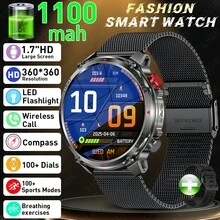 Jam Tangan Pintar LIGE Terbaru, Kapasitas Sangat Besar 1100mAh, Lampu LED, Prakiraan Cuaca, Tahan Air untuk Penggunaan Sehari-hari, Pengingat Panggilan, Pelacak Olahraga, Jam Tangan Olahraga Luar Ruangan Pintar untuk Pria - View 16