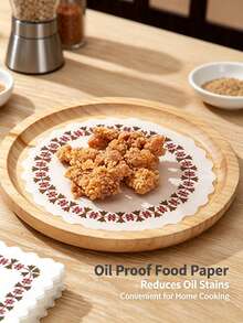 100PCSDecorative Lace Paper Doilies, Grease‑Resistant Disposable Paper Sheets, Oil Absorbing Lace Placemats For Fried Food, Baking, Restaurant, Party, Home Kitchen Food Serving Decor - Multicolor - View 6
