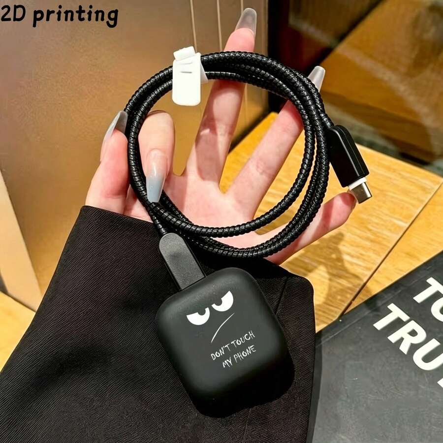 Protective Case Compatible With Apple 40W Charger, Anti-Drop Charger Head Shell, Anti-Break Cable Protector, Personalized Digital Storage Accessory, Cable Cord Organizer Compatible With Iphone 13/14/15/16/17 Pro Max, Extends Cable Lifespan, Anti-Pet Bite, Gift For Boyfriend/Girlfriend/Best Friend - Multicolor - View 1