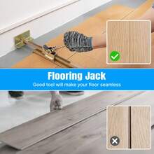 EZIFY 1Pc Ergonomic Flooring Installation Tool, Hardwood Flooring Chisel, Non‑Slip Plastic Handle, Ratchet Mechanism, For Tight Gap Fitting, Laminate/Engineered Wood Flooring Accessory - 1 - View 3
