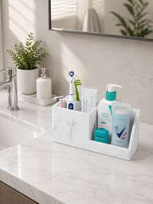 Bathroom Countertop Electric Toothbrush Holder – 4-Slot Silicone Organizer; Countertop Accessory For Sink And Shower Areas - Multicolor - View 3