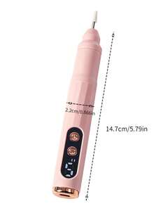 1 Set Rechargeable Nail Drill, Includes 11 Grinding Heads, Electric Nail Pen With Display Screen, Type-C Interface, 300mAh Battery Capacity, 5-Speed Variable, Suitable For Removing Dead Skin, Calluses, Nail Trimming, Nail Removal, Nail Polishing - Multicolor - View 9
