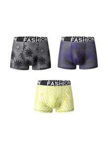 Rest Era Men's Print Boxer Briefs, Fashionable Leopard And Zebra ,Sun Print Underwear, Cloud-Like Comfort - Multicolor - View 6