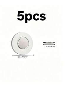 1/3/5pcs Magnetic Remote Control Holder, Self-Adhesive No-Damage Wall-Mounted Remote Control Storage Hook, Suitable For Living Room, Bedroom, Kitchen Remote Control And Charger Storage Wall Organizer, Home Storage, Back To School Dorm Essential Accessory - Multicolor - View 15
