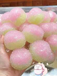 1pc Soft Summer Beach Vacation Guava Inspired Squeeze Ball, Temperature Responsive Color Changing Toy, Pocket Size Stress Relief Fidget Toy, Suitable For Daily Stress Relief And Holiday Parties. Crunchy Texture Squeeze Toy - Multicolor - View 9