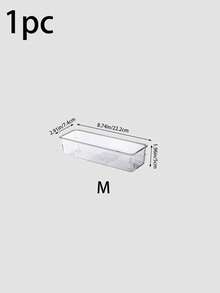 1/7pcs/11pcs/18pcs Transparent Drawer Storage Boxes Multi-Specification Free Combination, Cosmetics Jewelry Stationery Miscellaneous Items Classification And Organization, PET Odorless Non-Slip Divider Box Home Desktop Drawer Organizer Multi-Purpose, Used For Brushes, Jewelry, Lipstick, Different Compartments To Place Cosmetics, Small Tools, Very Suitable For Vanity, Office Drawer - Clear - View 8