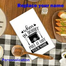 /6/8/10/12Pcs Kitchen Towel Kitchen Dish Towel,   Quote, Contemporary Style, Knit Fabric, Machine Washable, Soft  Absorbent, With Cartoon Theme, For Family  Friends, Ideal Gift For Holidays - Multicolor - View 2