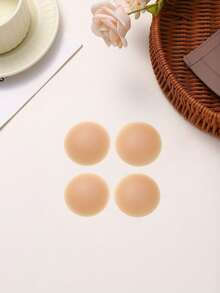 1/2/5 Pairs 8cm Solid Color Silicone Nipple Covers, Ultra-Thin Invisible Anti-Show, Suitable For Camisoles, Weddings, Sports And Daily Wear - Multicolor - View 7