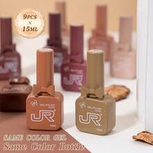 JR 126 Colors Gel Nail Polish 15ml 9pcs Set Bow & Ribbon Filled Bottle Set No Soak Off UV LED Suitable For Girls Gift - Multicolor - View 5