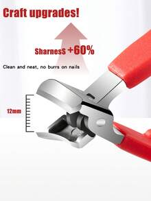 1pc Stainless Steel Large Head Angled Nail Clipper, Heavy Duty Toenail Clipper For Thick Nails - Multicolor - View 7