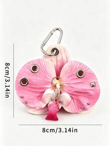 New Realistic Lily Flower Keychain, Personalized Versatile, Phone Charm, Niche Design, Minimalist Fashion, Casual - Multicolor - View 2