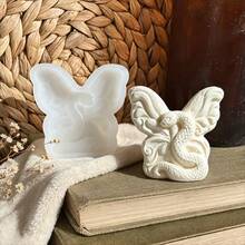 1PC Spirit Snake Butterfly Wing Clay Silicone Mold, 3D Stereo Exotic Snake And Butterfly Texture, Flexible Tear‑Resistant Silicone Material, Smooth Non‑Stick Demolding, Festival Gift For Halloween, DIY Craft Mold For Making Gothic Art Candles - 1pc Butterfly Silicone Mold - View 7