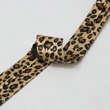 1pc Unisex Realistic Leopard Print Street Fashion Subculture Sexy Y2K Punk Personalized Tie - Multicolor - View 3