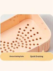 Portable Double-Layer Draining Soap Box - Nordic Style Travel Soap Box, Leak-Proof Push-Pull Sealed Design, Non-Slip Anti-Soaking Detachable Tray; Suitable For Bathroom Sink And Kitchen Countertop Storage, Ideal Gift For Travelers Or Homeowners - Multicolor - View 7