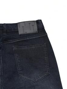 Men's Commuter Button Zip Pocket Jeans - Royal Blue - View 5