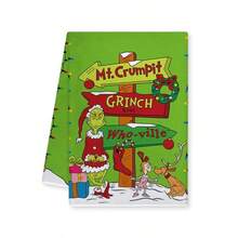 The Grinch 1pc The Green Monster Print Hand Towel, 40*60cm Multiple IP Patterns Available, Soft And Durable For Kitchen Wiping, Tableware Cleaning, Christmas Holiday Home Decor, Suitable For Christmas Gatherings, Party Decoration, Also As Holiday Gift - Multicolor - View 5
