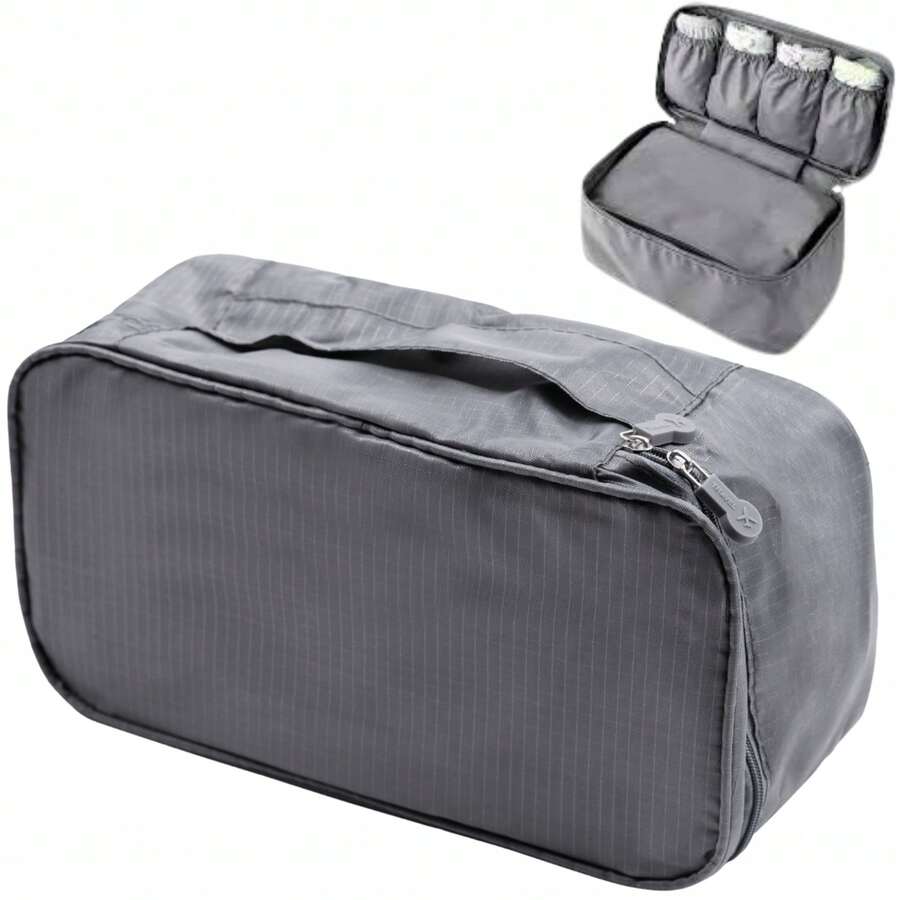 W WINGS Travel Cosmetic Bag For Luggage - Grey - View 1