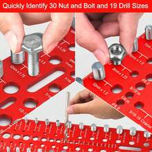 High Quality 49 Nut And Bolt Thread Checker: 15 SAE, 15 Metric, 19 Drill Gauge - 49 Gauges-15 Standard & 15 Metric & 19 Drill Gauges - View 2