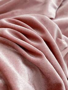 Girls' Velvet Princess Dress With Bow And Frill Trim, Cake Dress, Formal Gown, Autumn - Pink - View 9